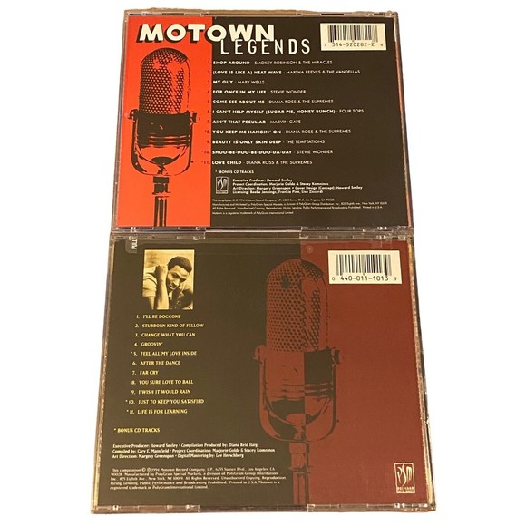 4 Motown Legends CDs Volume 1 ~ Marvin Gaye ~ Love Songs ~ Rick James - Picture 3 of 5